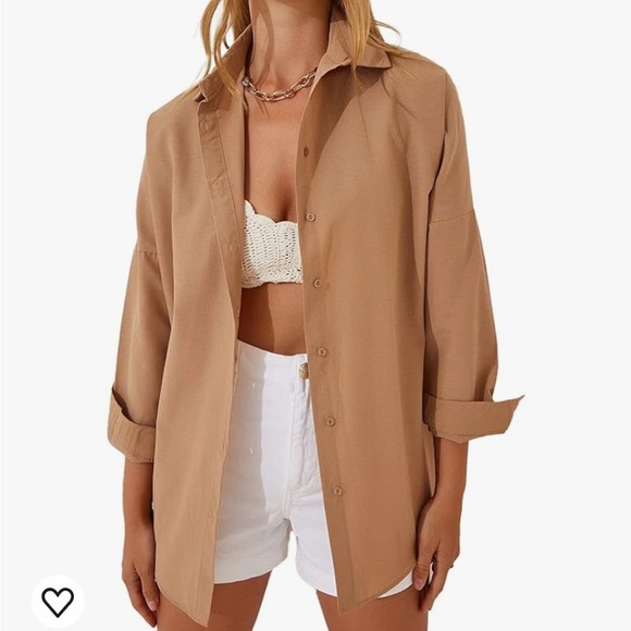 Oversized Button Down Shirt - Picture 1 of 8